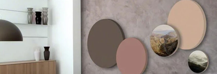 Paneaux acoustiques dans un salon